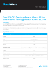 Sure-White PS flashing polyback - FT
